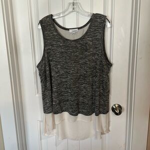 Cold water Creek symmetry sleeveless blouse XL great condition